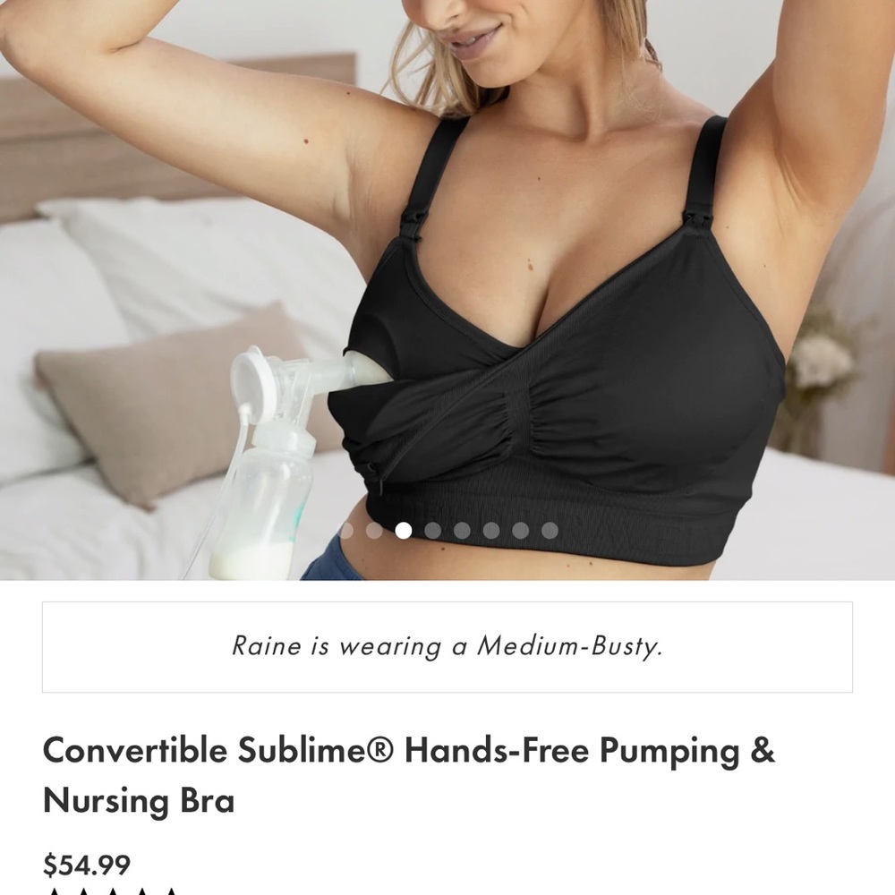 1 Kindred Bravely Convertible Sublime Hands Free Pumping and Nursing Bra